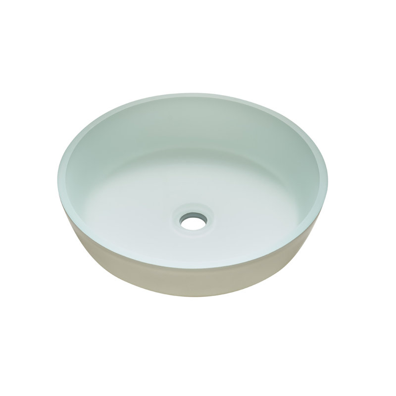 Matte Black Round Glass Bathroom Vessel Sink Bowl