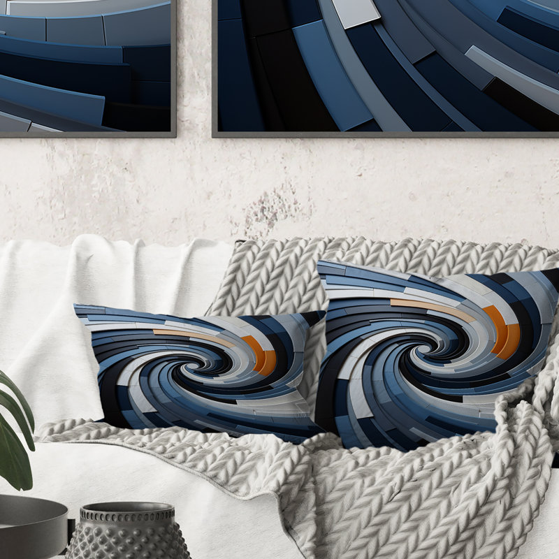 Coussin Geometric Spiral II - Abstract Spirals