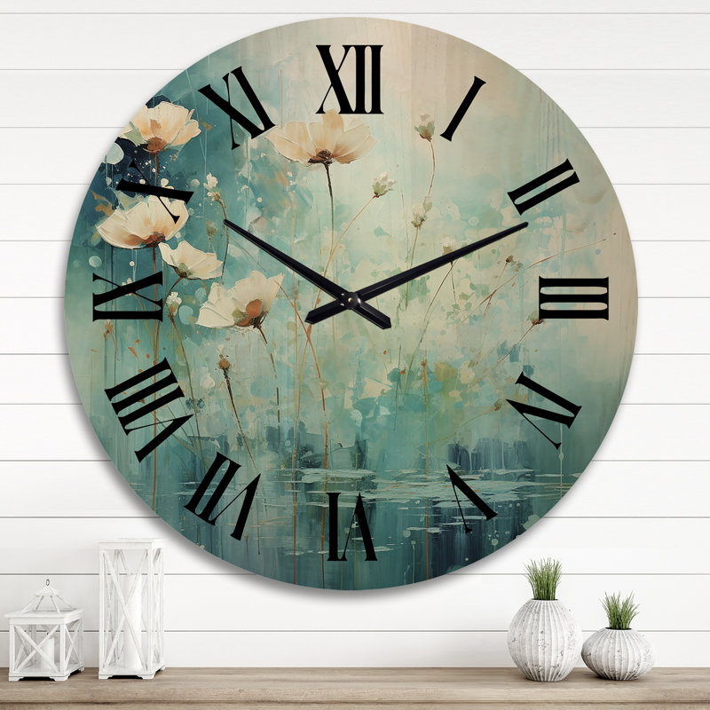 Horloge murale en bois massif Minori, Très grand