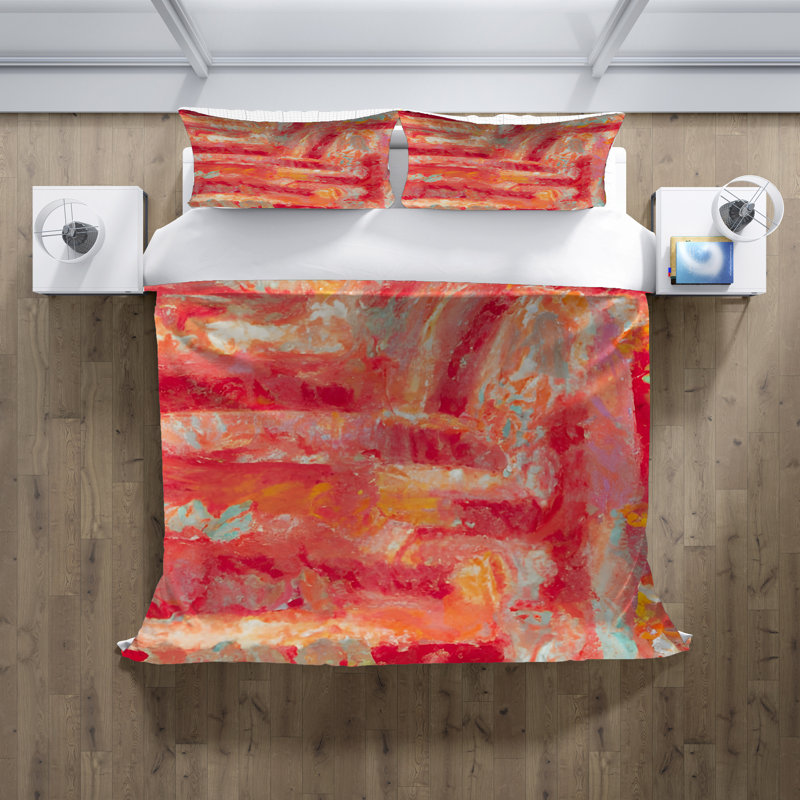 Abstract Duvet Cover, King Duvet Cover + 2 King Shams
