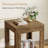 19.7" Square End Table With Storage Shelf, Modern Side Table With Open Cube Design, Easy Assembly Tall Nightstand
