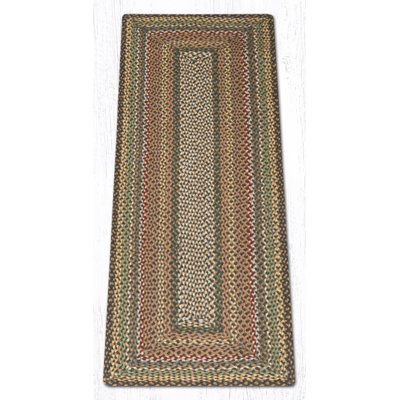  Fir Tonal Oblong Jute Braided Rug – Natural Farmhouse Floor Mat