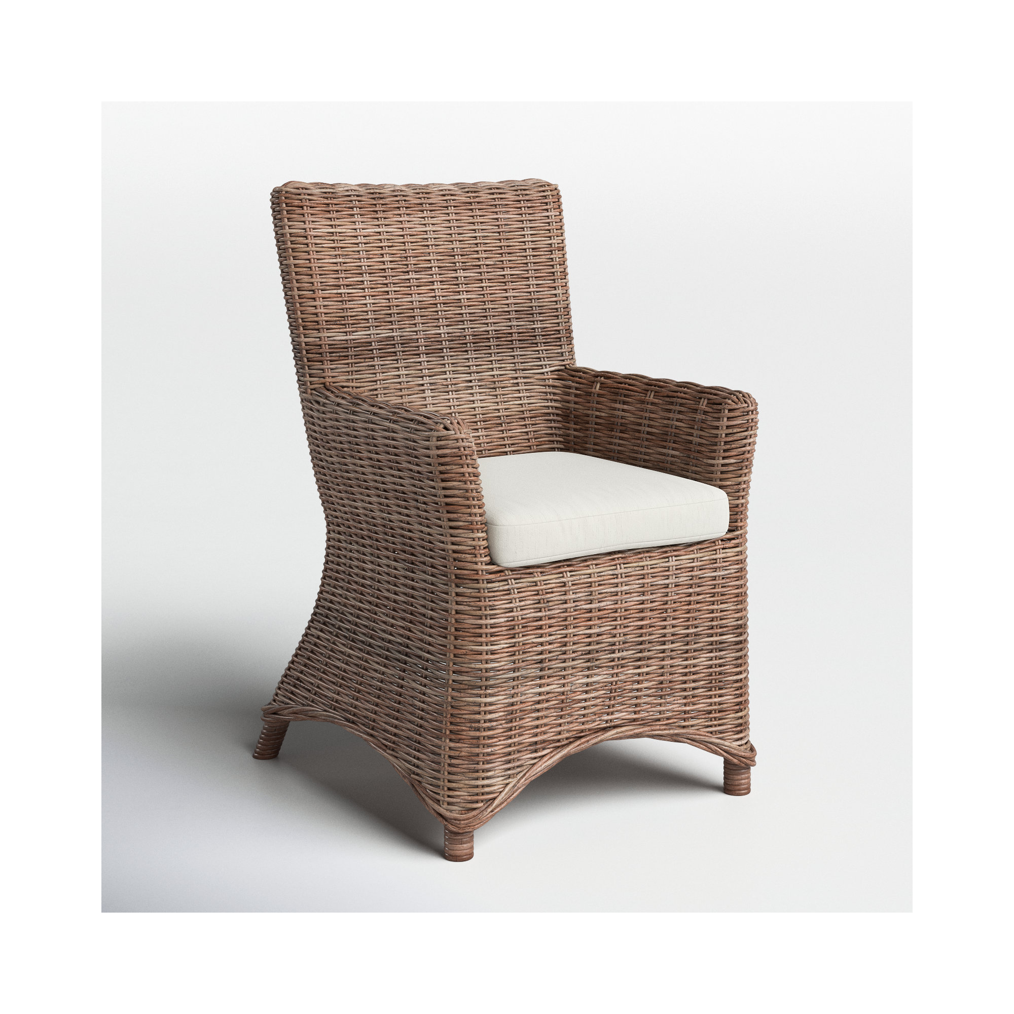 Frony Arm Chair in Taupe