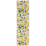 Madai Machine Washable Ivory and Yellow Area Rug