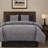 Hamilton Gray Chenille Traditional Modern Rustic 4 Piece Comforter Set-24224298