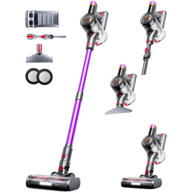Praovado Cordless Vacuum Cleaner - 45KPa Suction, 60 Min Runtime, LED Touch Screen, Handheld & Stick For Pet Hair - View #2
