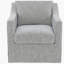 Fauteuil pivotant gris Merced