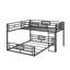 L-Shaped Metal Bunk Bed, Space Saving Metal Bunk Bed Frame For Bedroom