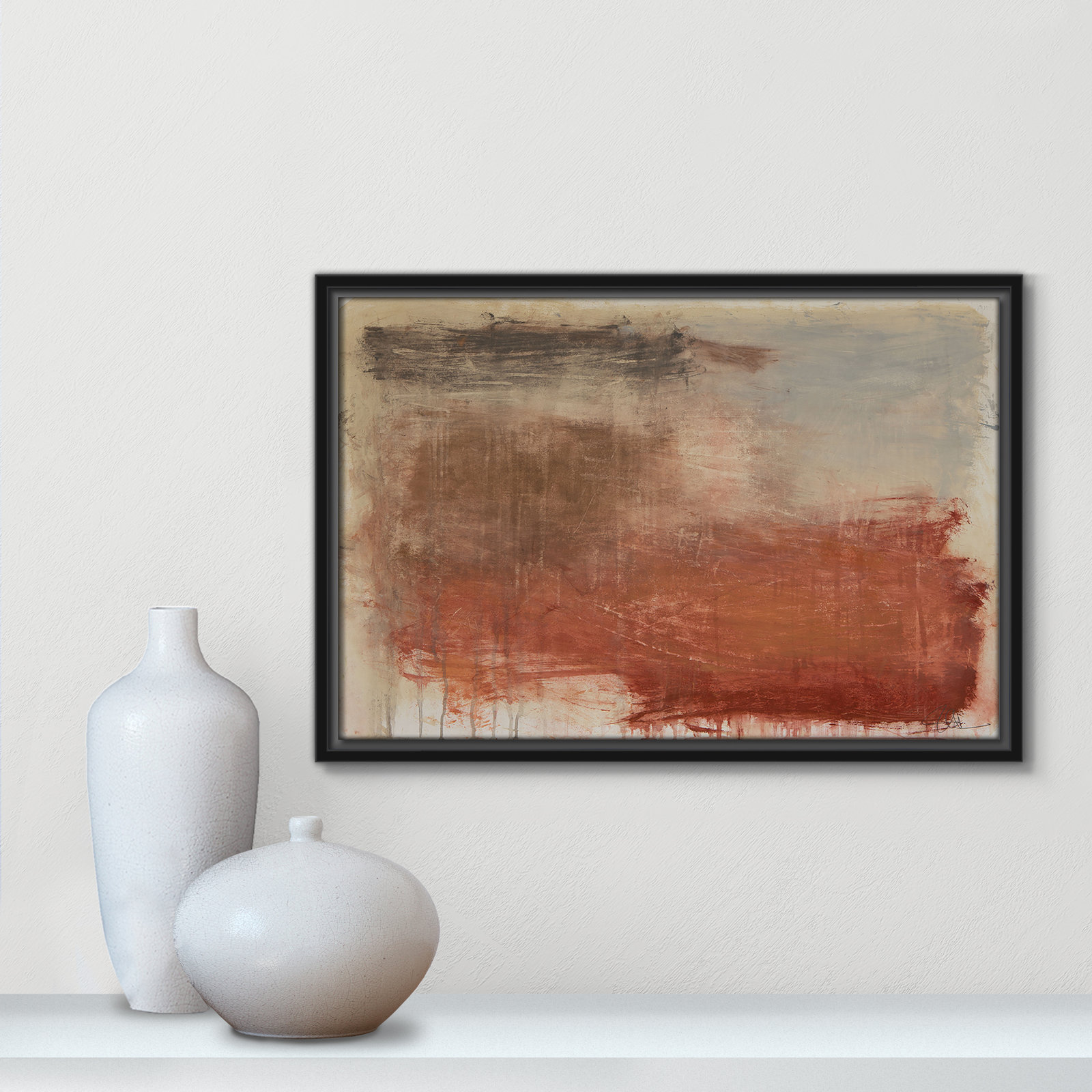 Colin "Autumn Over The Riviera" Print, 13.5" H x 19.5" W, Black