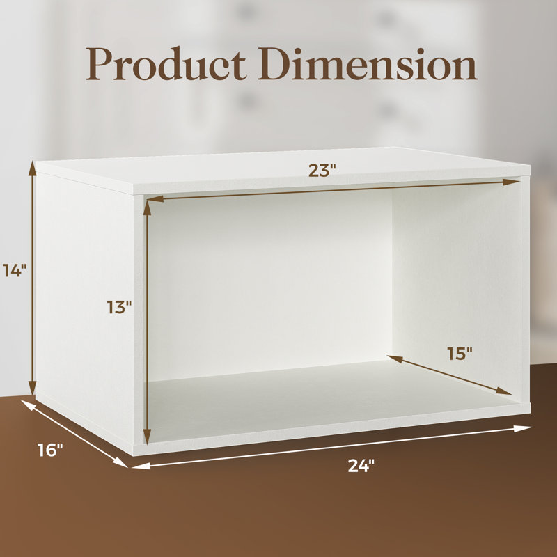 Adavia 6 Cube Bookshelf, Stackable Cubby Storage Organizers