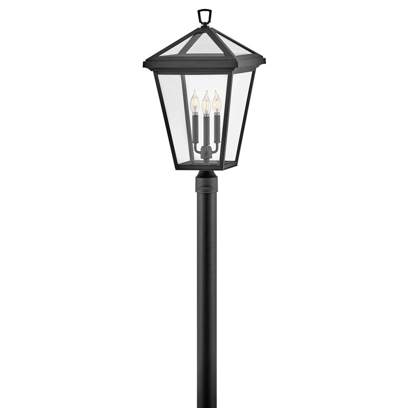 Hinkley Alford Place LED Post Pier Light, Museum Black
