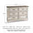 Heraldas 54.13'' W 6 - Drawer Dresser