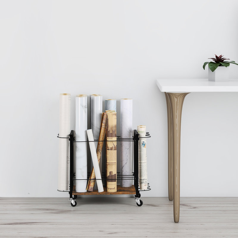 Chariot de rangement Blueprint, Brun