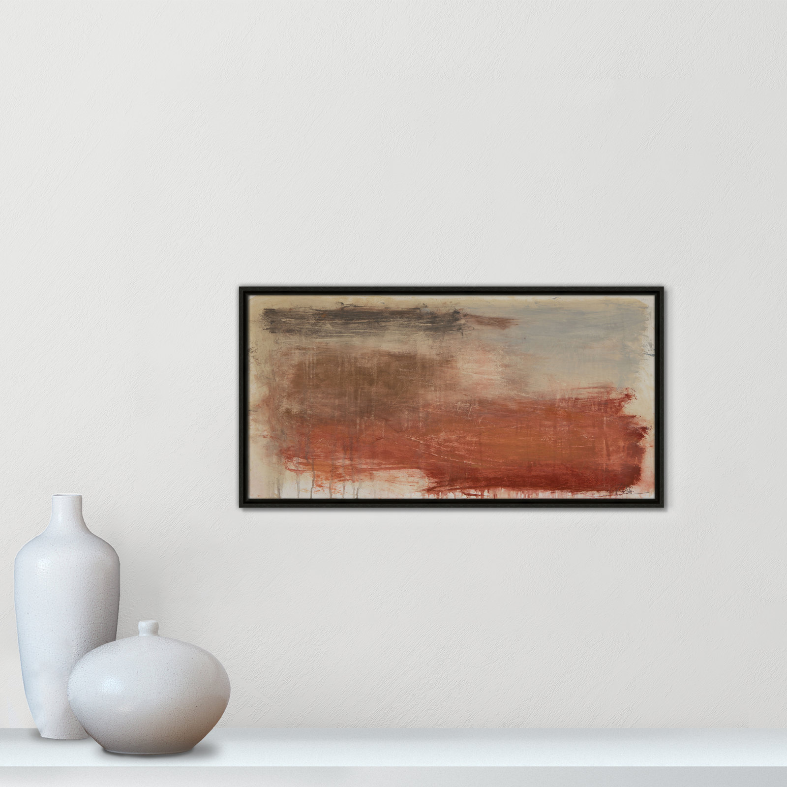 Colin "Autumn Over The Riviera" Print, 16.5" H x 31.5" W, Espresso