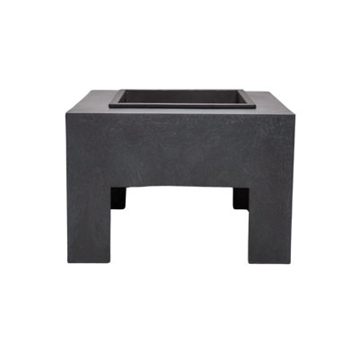 Square Polyresin Wood Burning Fire Pit