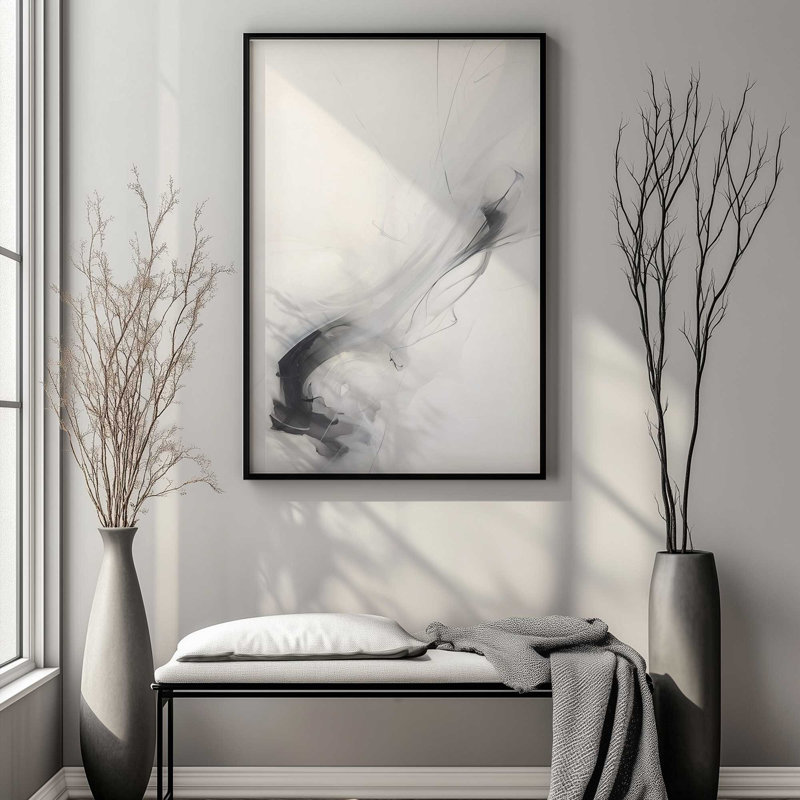 «Ethereal Smoke Dance I Print», Cadre en zinc patiné, H 15,25 po x l 12,25 po