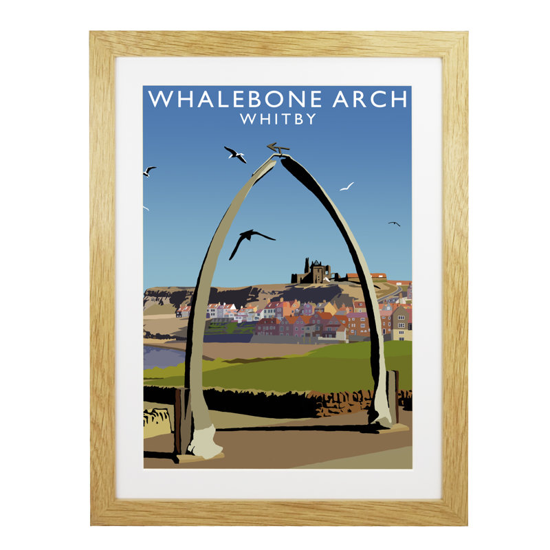 'Whalebone Arch' 1 Piece Wall Art, 54 cm H x 44 cm W x 2.2 cm D, Oak Wood Frame
