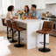 Tabouret de bar pivotant à hauteur réglable avec dossier pour îlot de cuisine-1663195315-1663195312