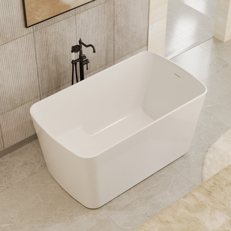 Baignoire de trempage autoportante en acrylique Glendale