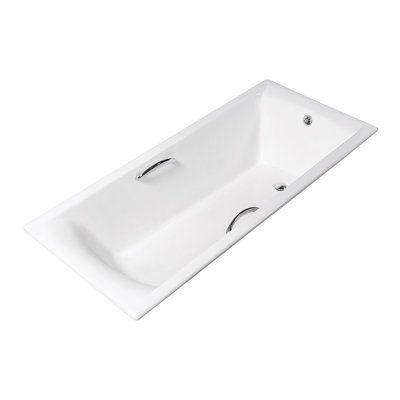 Baignoire de trempage encastrée en fonte 71 po x 32 po
