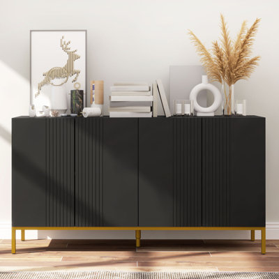 Sideboard Buffet Cabinet with Adjustable Shelves, Soft-Close Doors