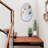 Denzelle Irregular Wall Mirror, Large and Asymmetric Wall Decoration Mirror with Modern Wooden Frame