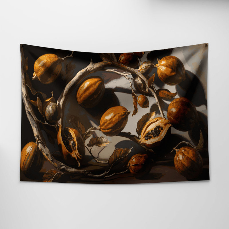 Tapisserie murale «Fruit Tamarind», 88 po x 104 po