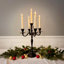 Bougeoir de table noir à 5 bougies 15,7 po Hampton-1088827050