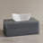 One Size Bath Accessories Set, Charcoal Mist