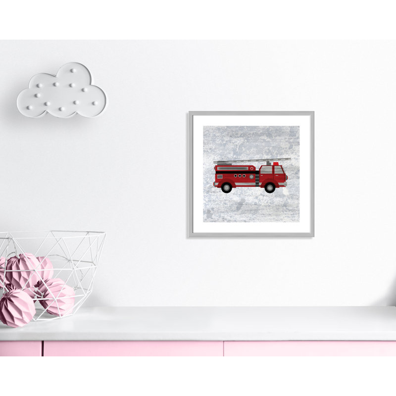 Rouge 1 impression sur papier, H 22,5 po x l 22,5 po x P 1,18 po, Encadré de boîte argent