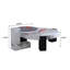 Table basse avec table d'appoint Bianco White