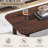  52"W Coffee Table with Storage, Mid-Century Modern Center Table for Living Room-2047339832