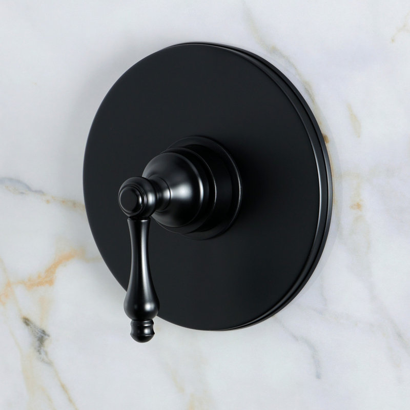 Kingston Brass Restoration Single-Handle Pressure Balanced Shower Faucet, Matte Black
