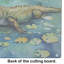 Alligator Glass Cutting Board Large