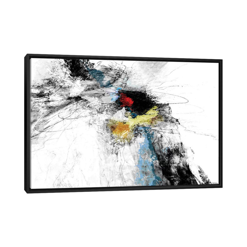 « b&w ii », impression sur toile, H 18 po x l 26 po x P 1,5 po, Toile avec cadre noir, Pas de tapis