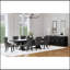Chaise d'appoint rembourrée en tissu gris et noir Gillian avec design à oreilles pour plus de confort et de style-1478286260