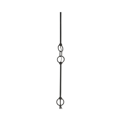 12 "(6) tiges d'extension en fer ancien