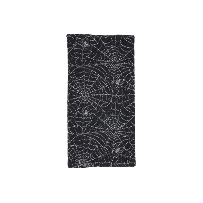 Ensemble de 4 serviettes de cuisine en toile d'araignée recyclée en jacquard recyclé