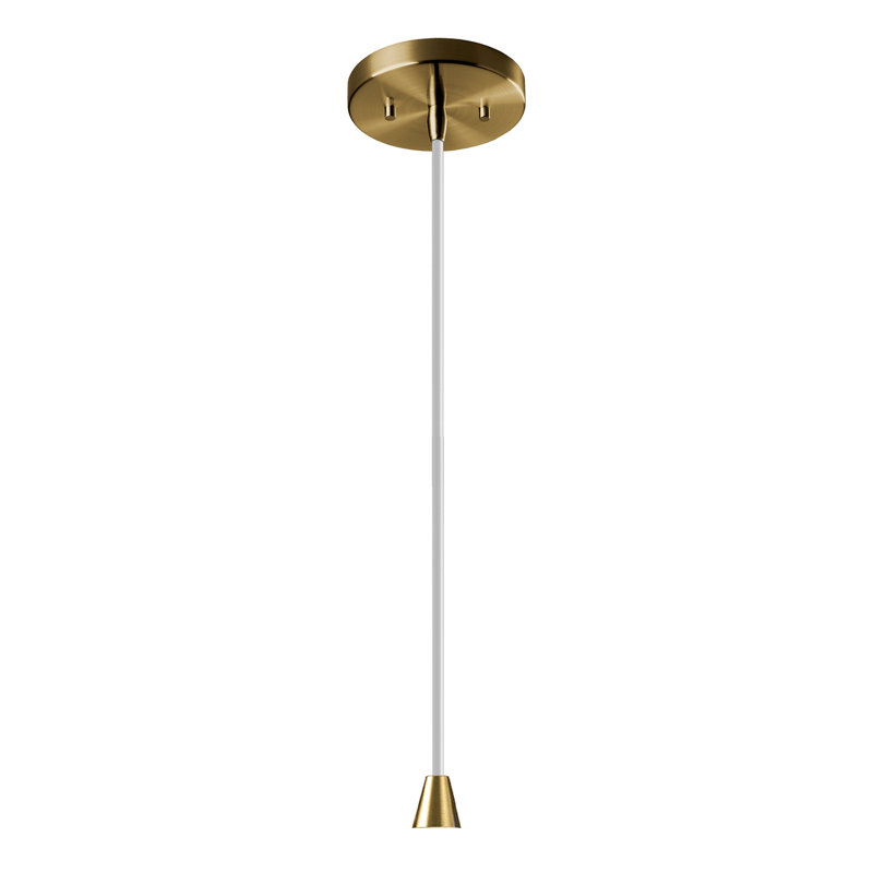 Luminaire suspendu sablier Breeona, Rosé brillant, Laiton antique