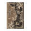 Tapis oriental doux en peluche douce à motif de plantes et de fleurs en laurier gris-868774293