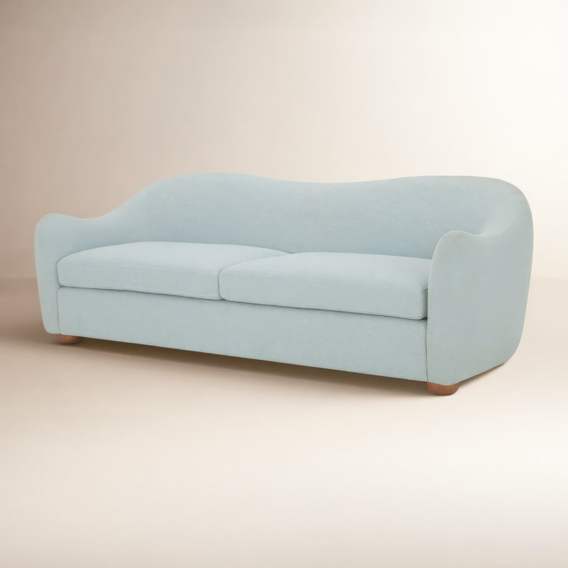 Bria Sofa, Mist Blue Performance Weave