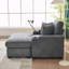 Chaise longue d'intérieur avec repose-pieds et rangement-1199179527