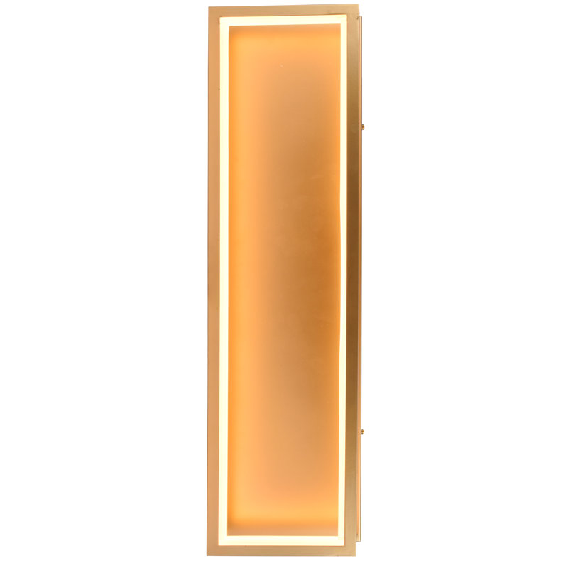 Park 1 - Light LED Flush Mounted Sconce, Gold, 30" H x 8" W x 4" D