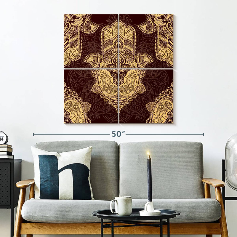 Kerrick Hamsa Symbol Pattern, 32'' H x 32'' W