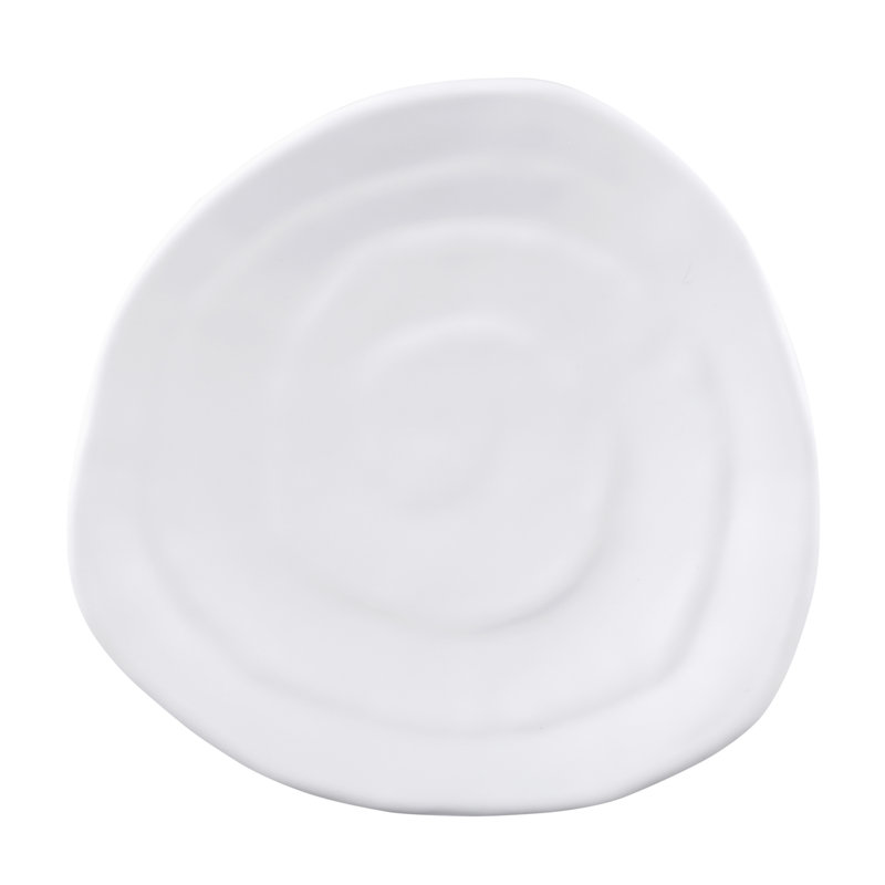 Plaque à pain en mélamine 5" zen, Blanc