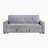 Artjom 83.5" Modern & Contemporary Convertible Sofa with Velvet Fabric Upholstery, Hidden Storage, Cup Holders and Charging Ports
