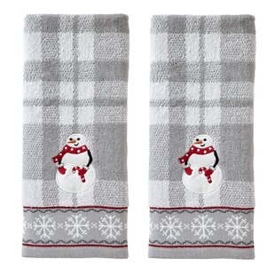 Winter Hanging Kitchen Towel 2 Pack Christmas Hand Towels Soft