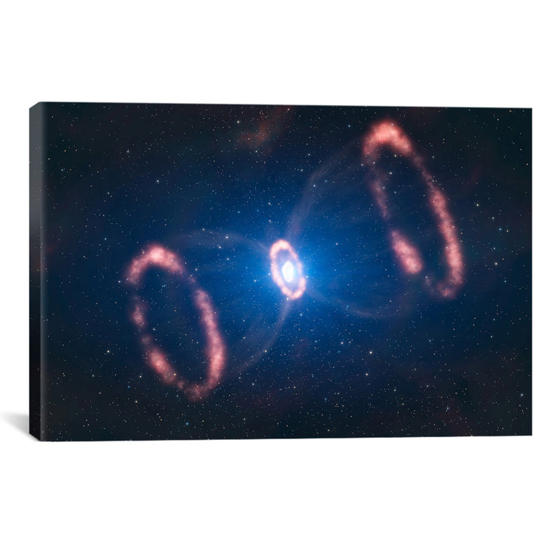 « lustre supernova concept of sn 1987a », impression sur toile tendue, H 26 po x l 40 po x P 0,75 po