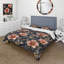 Ensemble de housse de couette rose et noir Boho Floral Meadows II - Boho-109144771