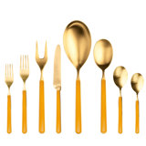 Fantasia Ice Gold Flatware Set - 43 Pieces - Sage